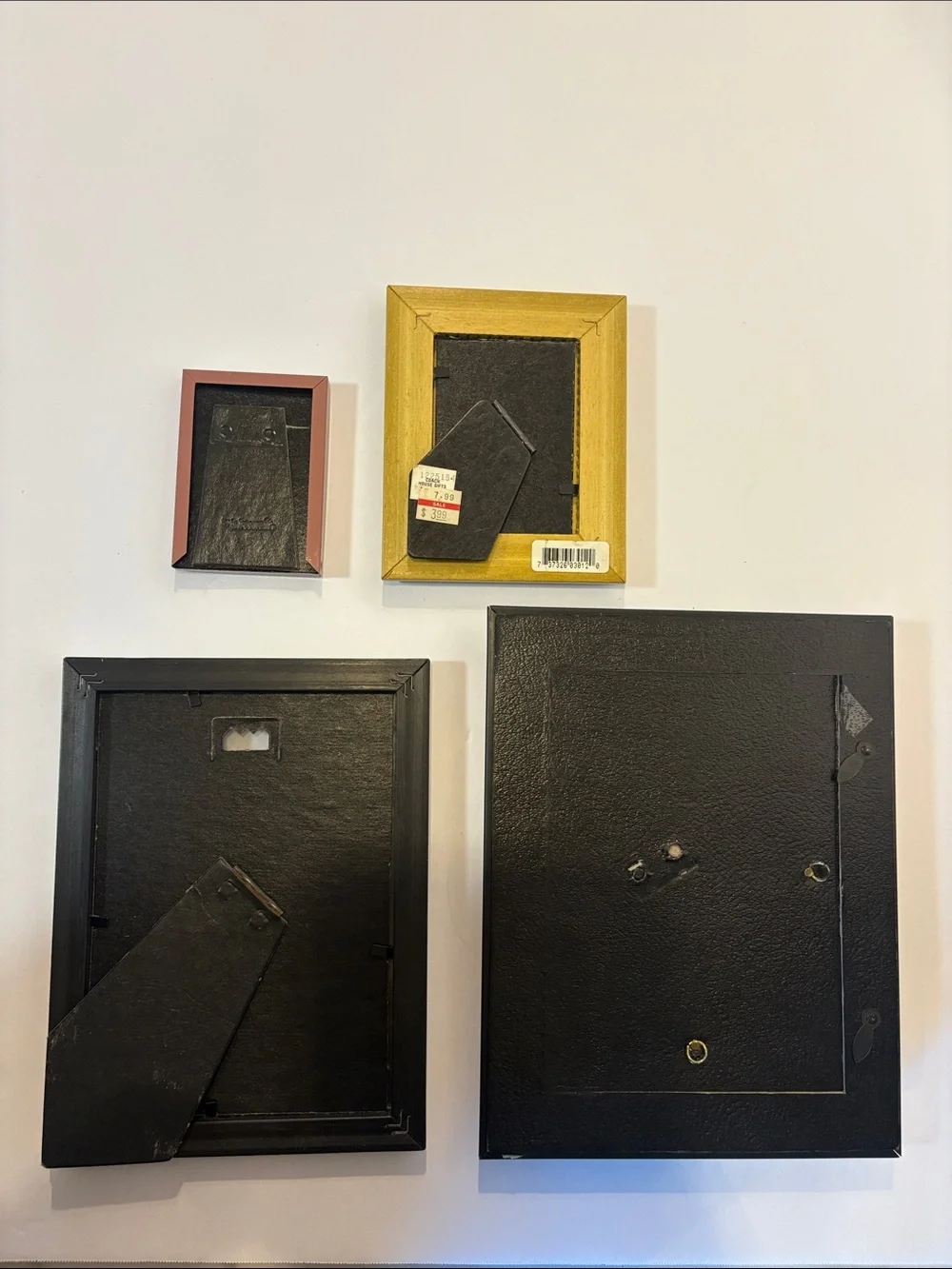 Assorted Multi-Color VTG Decorative Picture Frames - Set of 4
